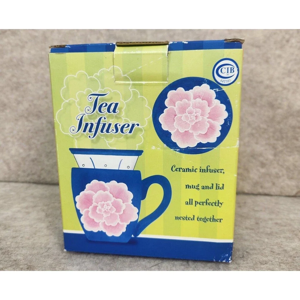 New Barnes & Noble Tea Diffuser With Cup And Lid